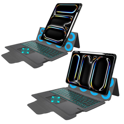 Futrola s tipkovnicom za Apple iPad Pro 13 (2024), Techsuit, KeyTab Pro, Crna