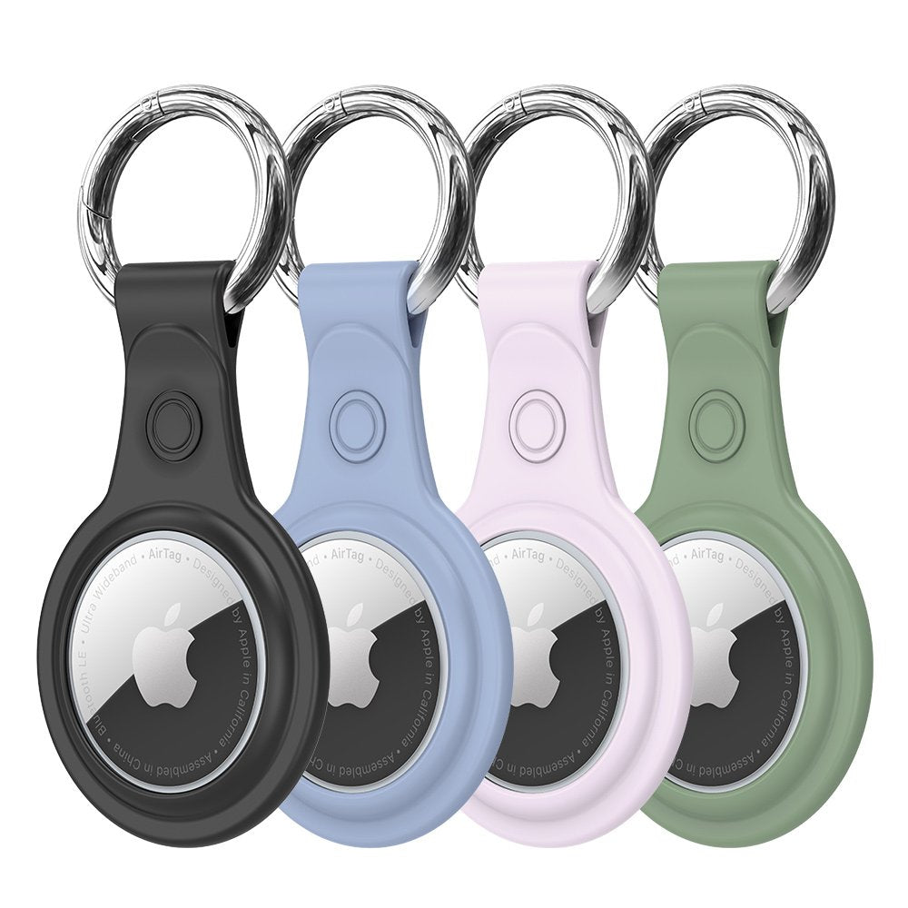 DUX DUCIS Secure futrola za Apple AirTag, Set 4 komada, Crna / Plava / Roza / Zelena