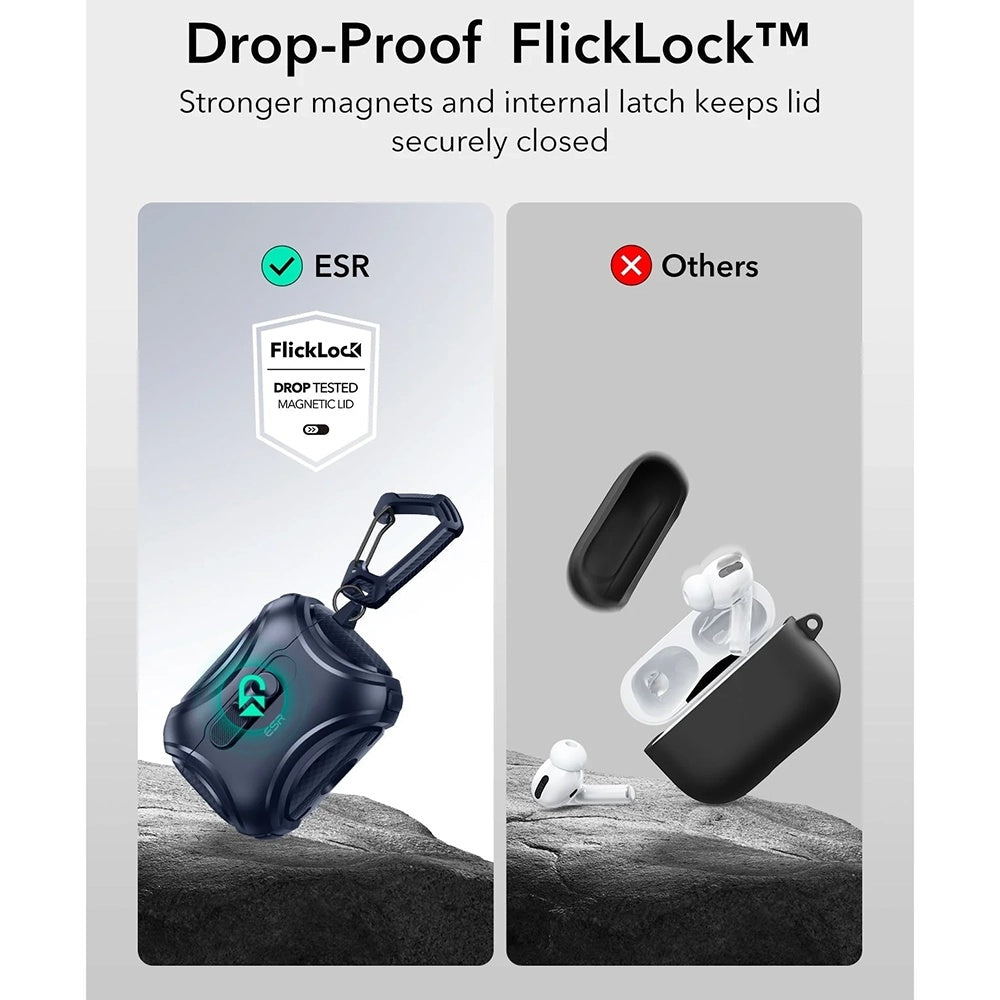 Futrola ESR Cyber FlickLock za Apple AirPods Pro 3, Plava