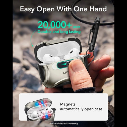 Futrola ESR Cyber FlickLock za Apple AirPods Pro 3, Siva
