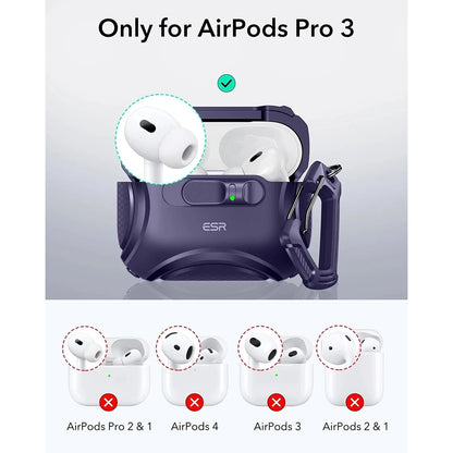 Futrola ESR Cyber FlickLock za Apple AirPods Pro 3, Ljubičasta