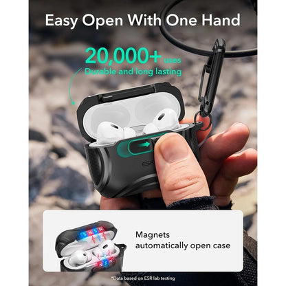 Futrola ESR Cyber FlickLock za Apple AirPods Pro 3, Crna