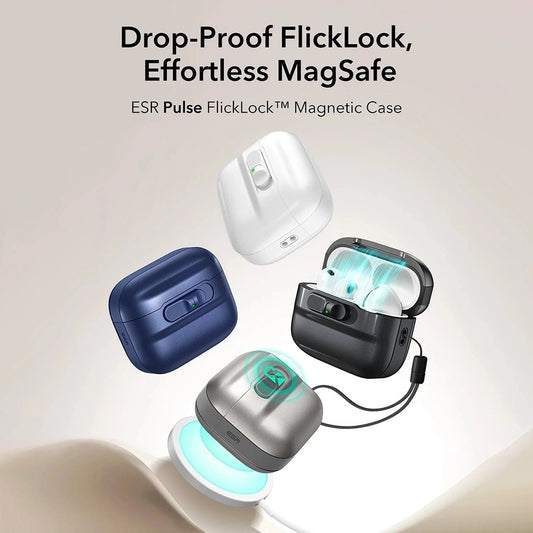 Futrola ESR Pulse Magnetic FlickLock za Apple AirPods Pro 3, Siva