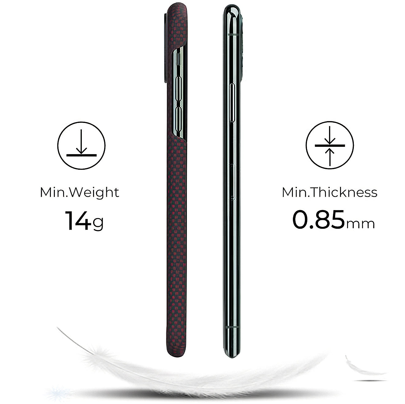 Futrola za Apple iPhone 11 Pro Max, Pitaka, MagEZ Car Plain, Crna KI1104M
