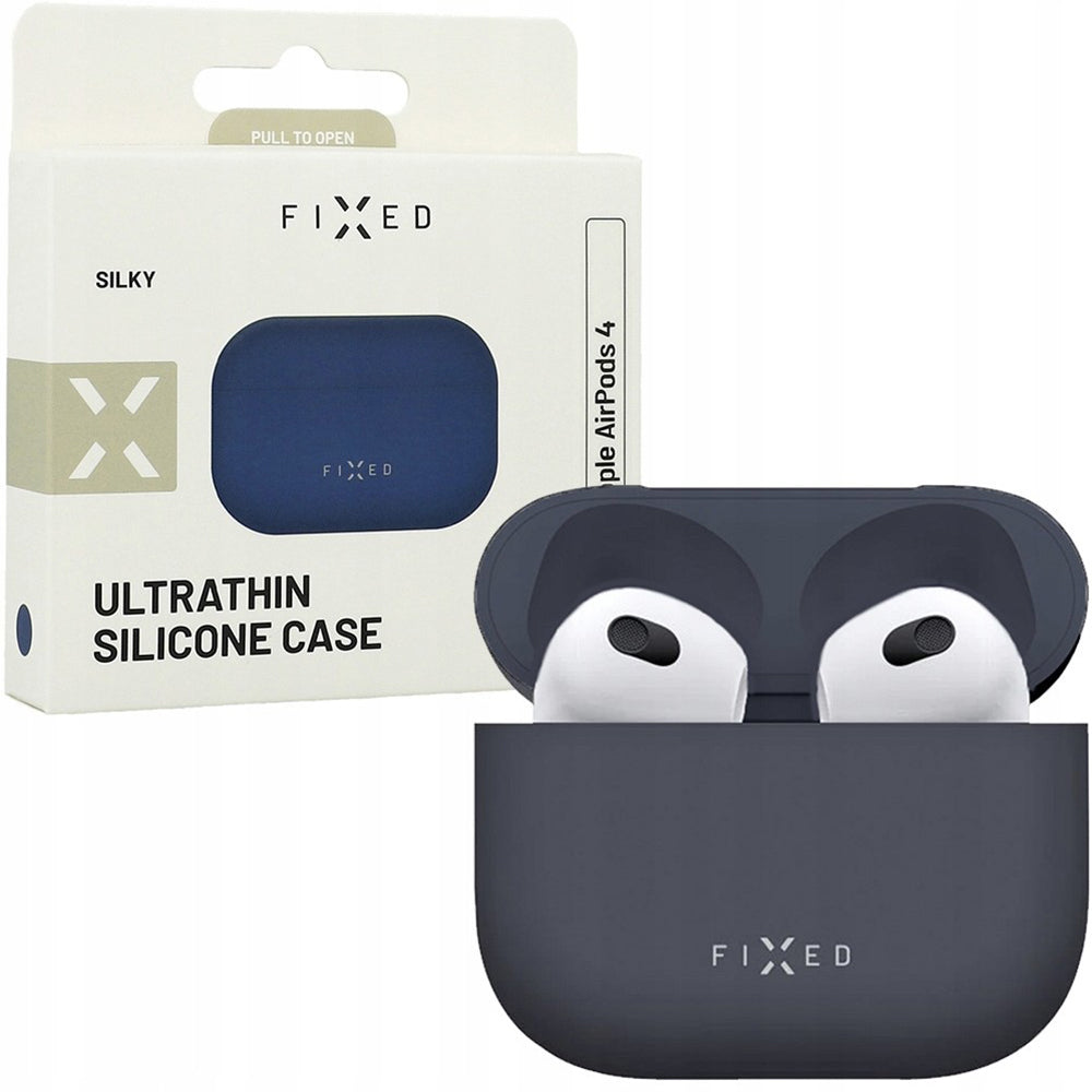 Futrola Fixed Silky za Apple AirPods 4, Plava