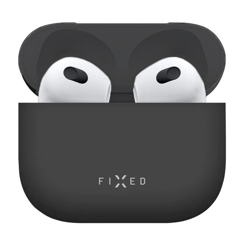 Futrola Fixed Silky za Apple AirPods 4, Crna