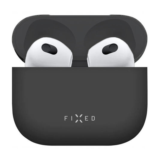 Futrola Fixed Silky za Apple AirPods 4, Crna