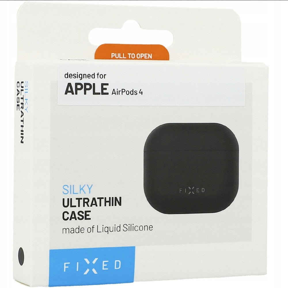 Futrola Fixed Silky za Apple AirPods 4, Crna