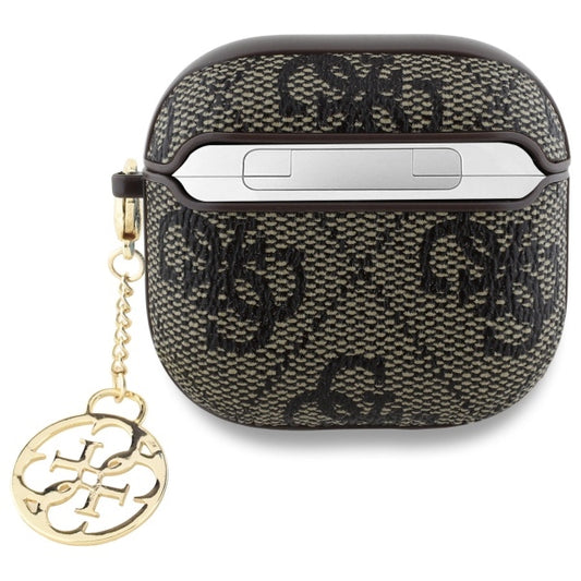 Futrola Guess 4G Charm za Apple AirPods 4, Smeđa