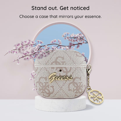 Futrola Guess 4G Charm za Apple AirPods 4, Crna