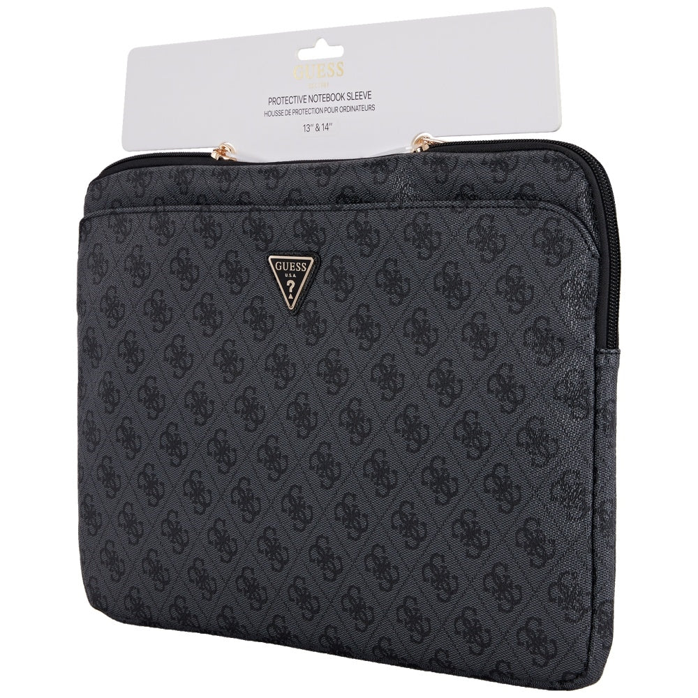 Futrola Guess 4G Triangle Logo za Laptop 14 inča, Crna