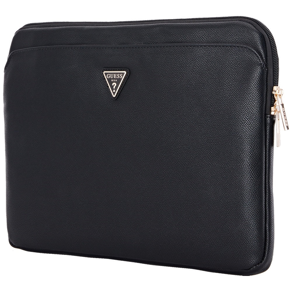 Futrola Guess Grained Triangle Logo za Laptop 14 inča, Crna