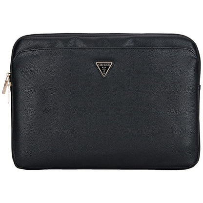 Futrola Guess Grained Triangle Logo za Laptop 14 inča, Crna