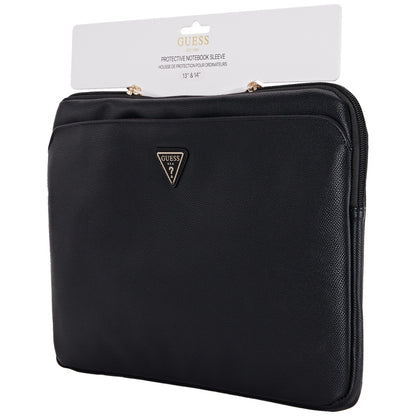 Futrola Guess Grained Triangle Logo za Laptop 14 inča, Crna