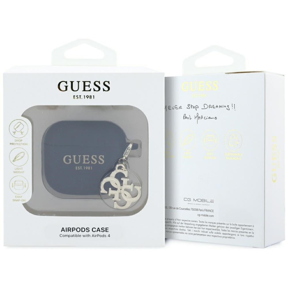 Futrola Guess W/4G Charm za Apple AirPods 4, Crna