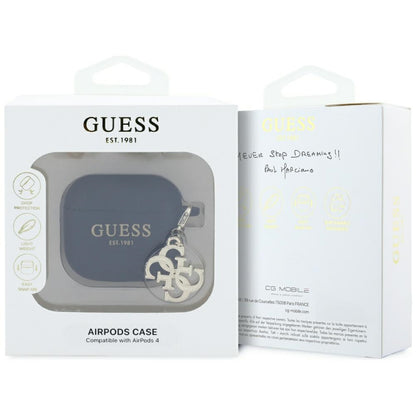 Futrola Guess W/4G Charm za Apple AirPods 4, Crna