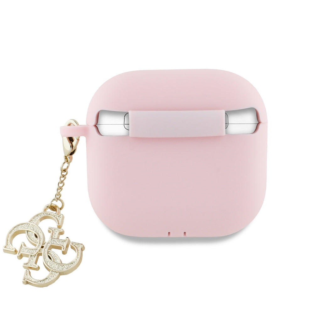 Futrola Guess W/4G Charm za Apple AirPods 4, Roza
