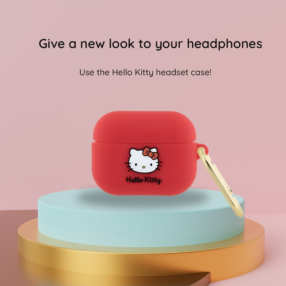 Futrola Hello Kitty 3D Kitty Head za Apple AirPods Pro 2, Roza