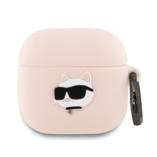 Futrola Karl Lagerfeld 3D Choupette's Head za Apple AirPods 4, Roza