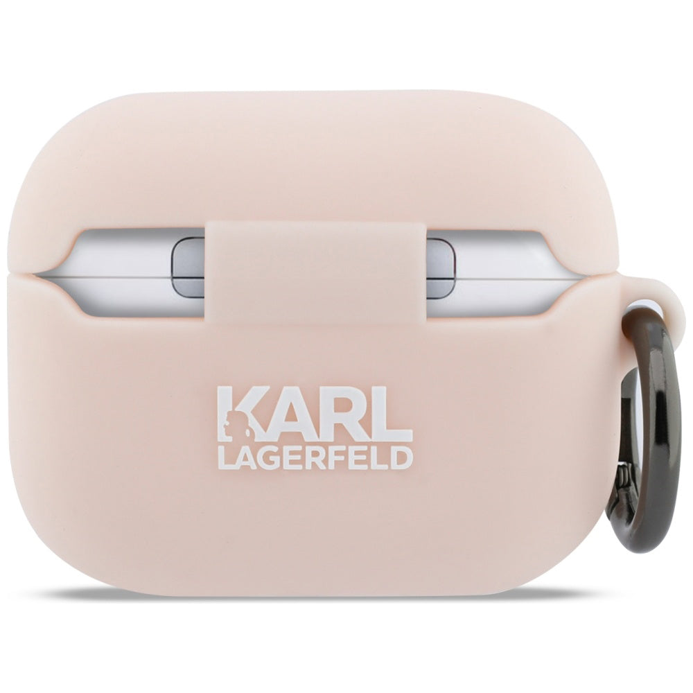 Futrola Karl Lagerfeld Silicone Choupette's Head 3D za Apple AirPods Pro 3, Roza
