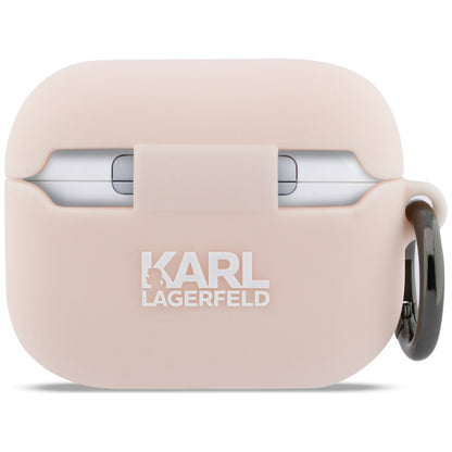 Futrola Karl Lagerfeld Silicone Choupette's Head 3D za Apple AirPods Pro 3, Roza