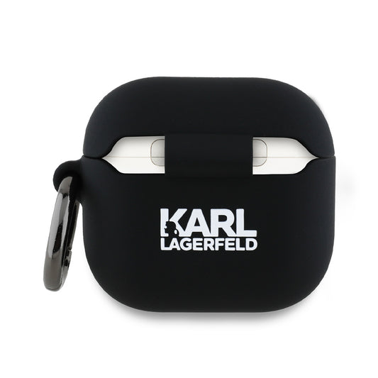 Futrola Karl Lagerfeld 3D Karl & Choupette's Heads za Apple AirPods 4, Crna