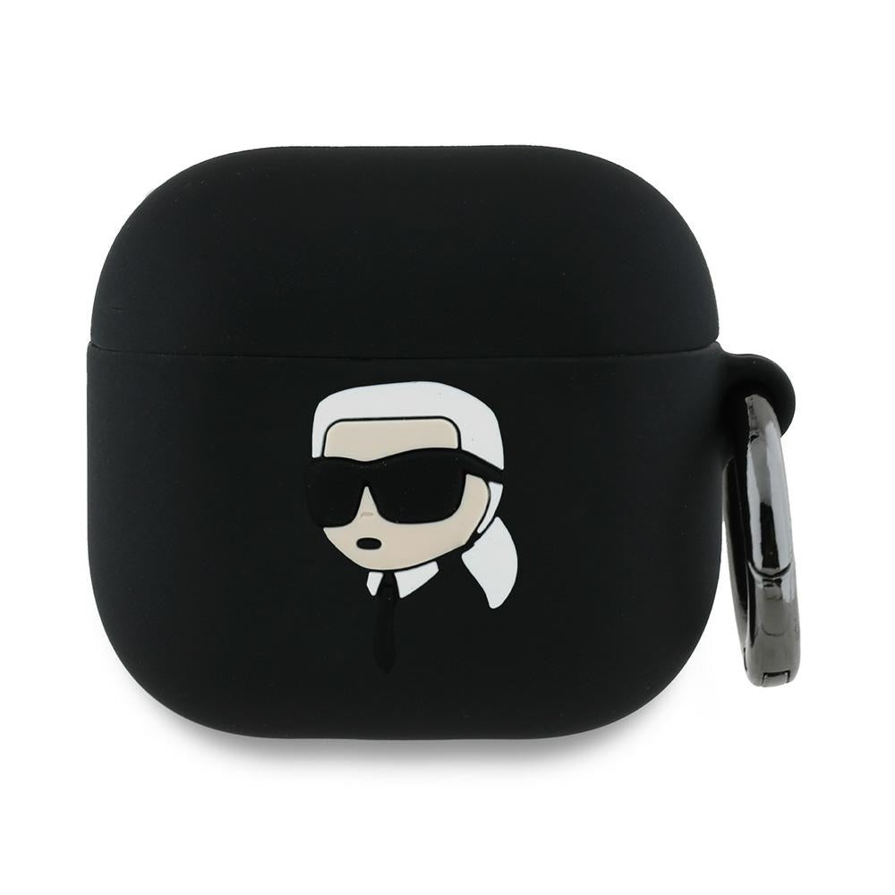 Futrola Karl Lagerfeld 3D Karl's Head za Apple AirPods 4, Crna