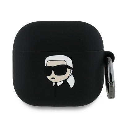 Futrola Karl Lagerfeld 3D Karl's Head za Apple AirPods 4, Crna