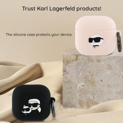 Futrola Karl Lagerfeld 3D Karl's Head za Apple AirPods 4, Crna