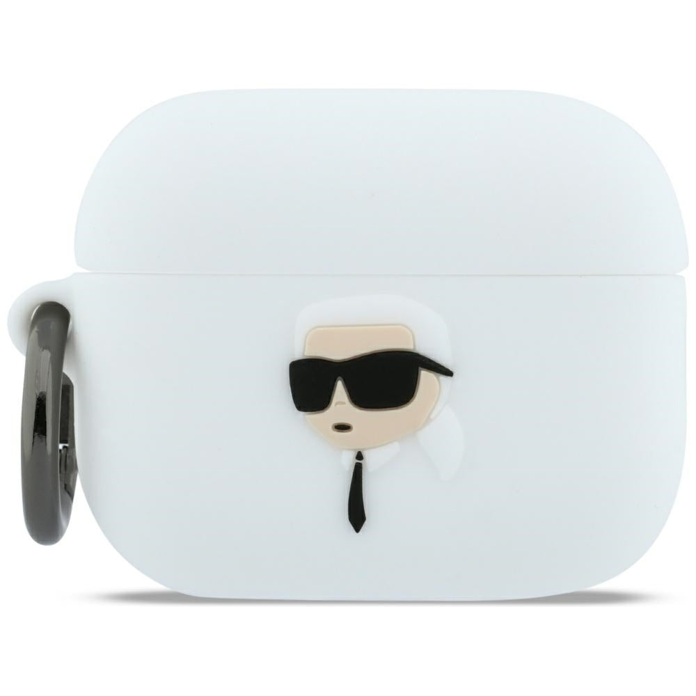 Futrola Karl Lagerfeld 3D Karl's Head za Apple AirPods Pro 3, Bijela