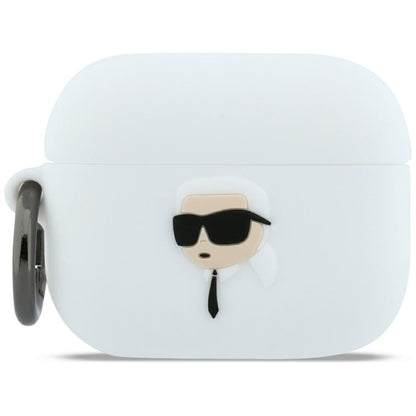 Futrola Karl Lagerfeld 3D Karl's Head za Apple AirPods Pro 3, Bijela