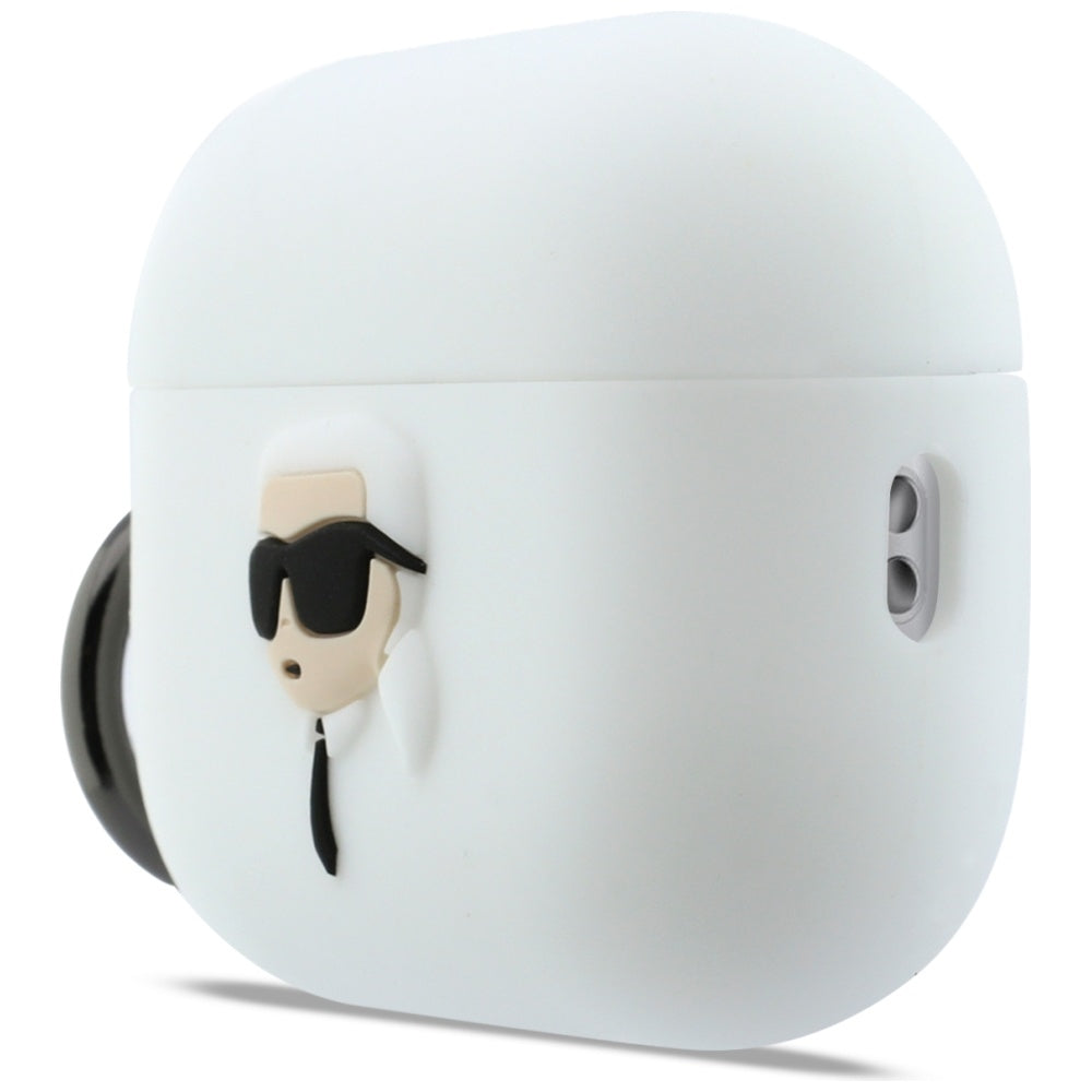 Futrola Karl Lagerfeld 3D Karl's Head za Apple AirPods Pro 3, Bijela