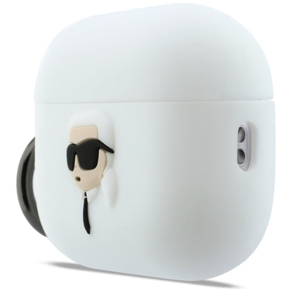 Futrola Karl Lagerfeld 3D Karl's Head za Apple AirPods Pro 3, Bijela