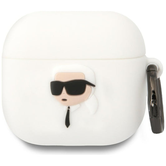 Futrola Karl Lagerfeld 3D NFT Karl's Head za Apple AirPods 4, Bijela