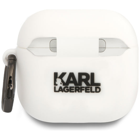 Futrola Karl Lagerfeld 3D NFT Karl's Head za Apple AirPods 4, Bijela