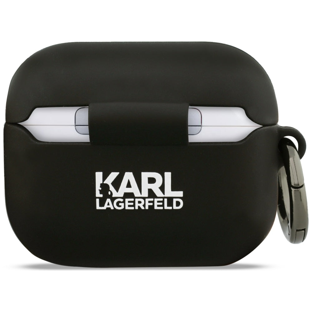 Futrola Karl Lagerfeld Silicone Choupette's Head 3D za Apple AirPods Pro 3, Crna