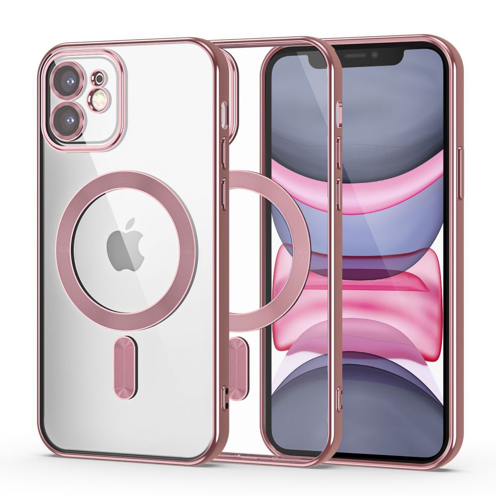 Futrola MagSafe za Apple iPhone 11, Tech-Protect, Magshine, Zlatno-roza