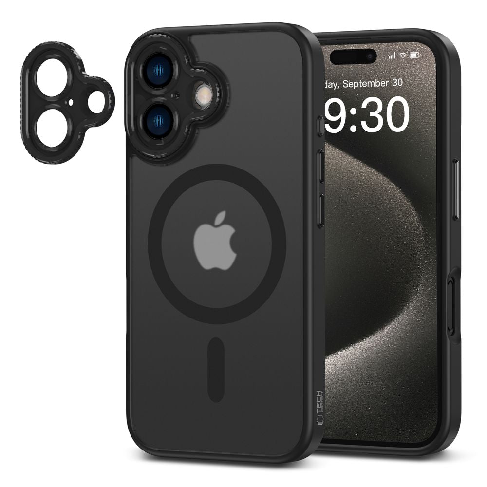Futrola MagSafe za Apple iPhone 16, Tech-Protect, Magcam, Crna