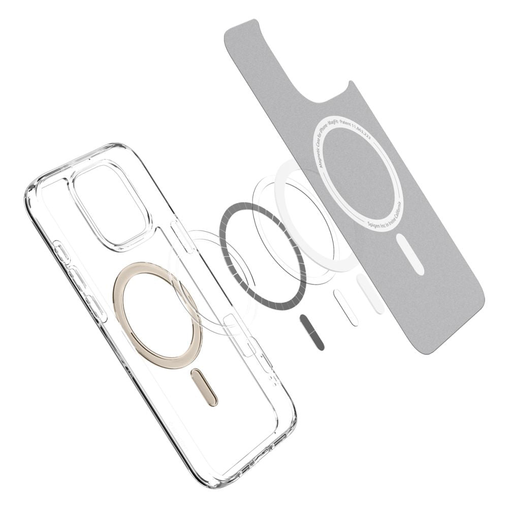 Futrola MagSafe za Apple iPhone 16 Pro, Spigen, Ultra Hybrid, Zlatna ACS08132