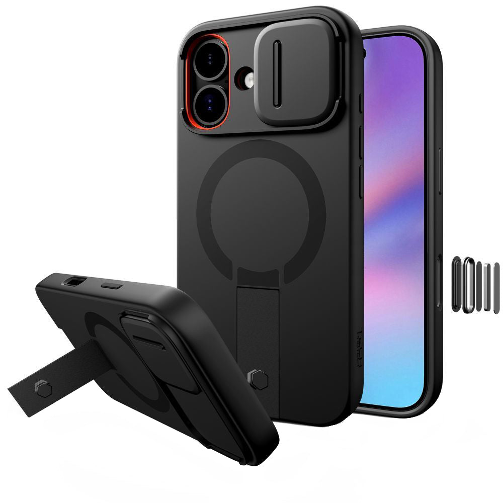 MagSafe futrola za Apple iPhone 17, Tech-Protect, Kevlar Aura, Crna