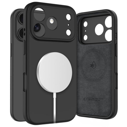 Futrola MagSafe za Apple iPhone 17 Pro, Tech-Protect, Silikon, Crna