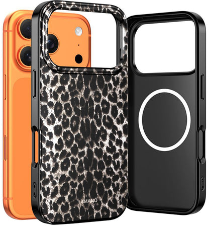 MagSafe futrola za Apple iPhone 17 Pro, Tech-Protect, Lamano Leopard, Crna