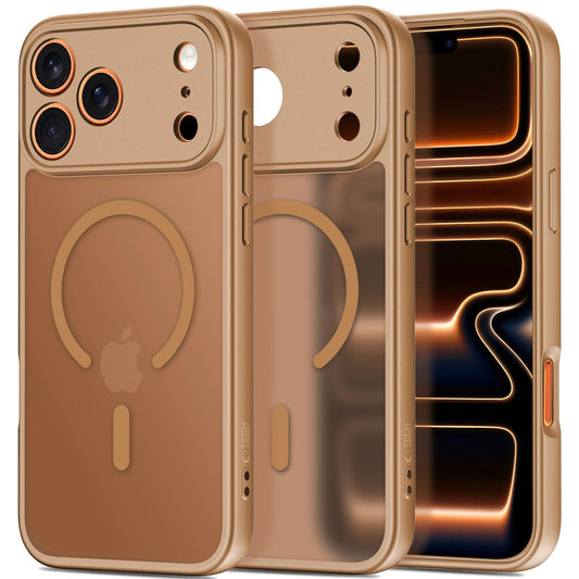 Futrola MagSafe za Apple iPhone 17 Pro Max, Tech-Protect, BasicMag, Mat smeđa