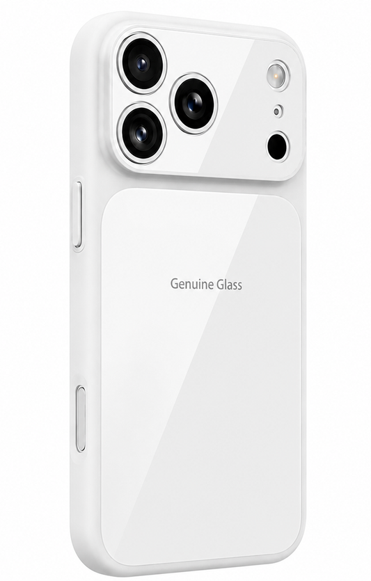 MagSafe maska za Apple iPhone 16 Pro, OEM, Genuine Glass, Bijela