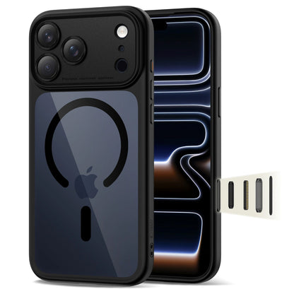 MagSafe futrola za Apple iPhone 17 Pro Max, Tech-Protect, MagPeak, Crna Prozirna
