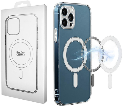 MagSafe maska za Apple iPhone 16 Pro Max, OEM, Prozirna s zaštitom za kameru, Prozirna