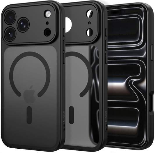 MagSafe maska za Apple iPhone 18 Pro / 17 Pro, Tech-Protect, BasicMag, Crna Mat