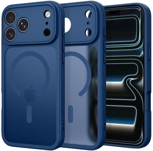 MagSafe maska za Apple iPhone 18 Pro Max / 17 Pro Max, Tech-Protect, BasicMag, Mat Tamnoplava