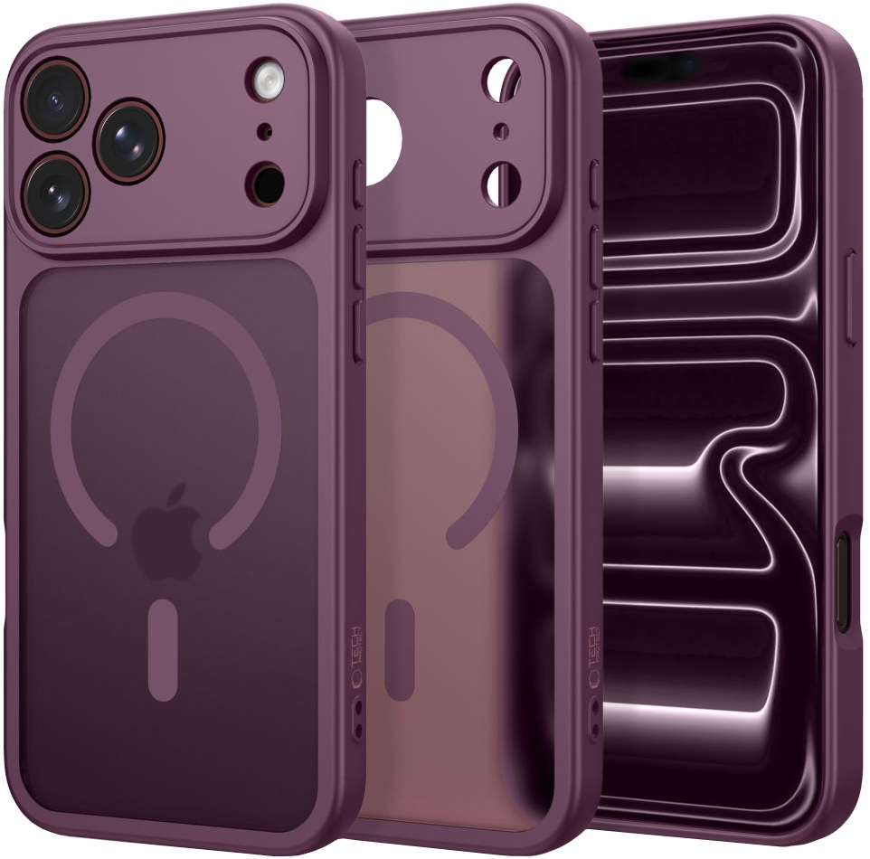 MagSafe futrola za Apple iPhone 18 Pro Max / 17 Pro Max, Tech-Protect, BasicMag, Mat Bordo