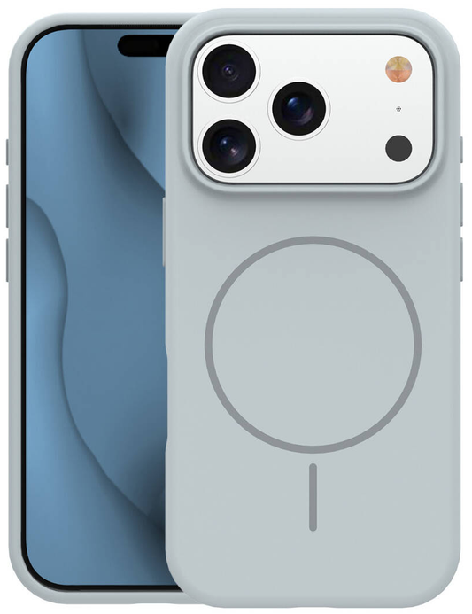 MagSafe maska za Apple iPhone 17 Pro, OEM, Tanka silikonska, Siva